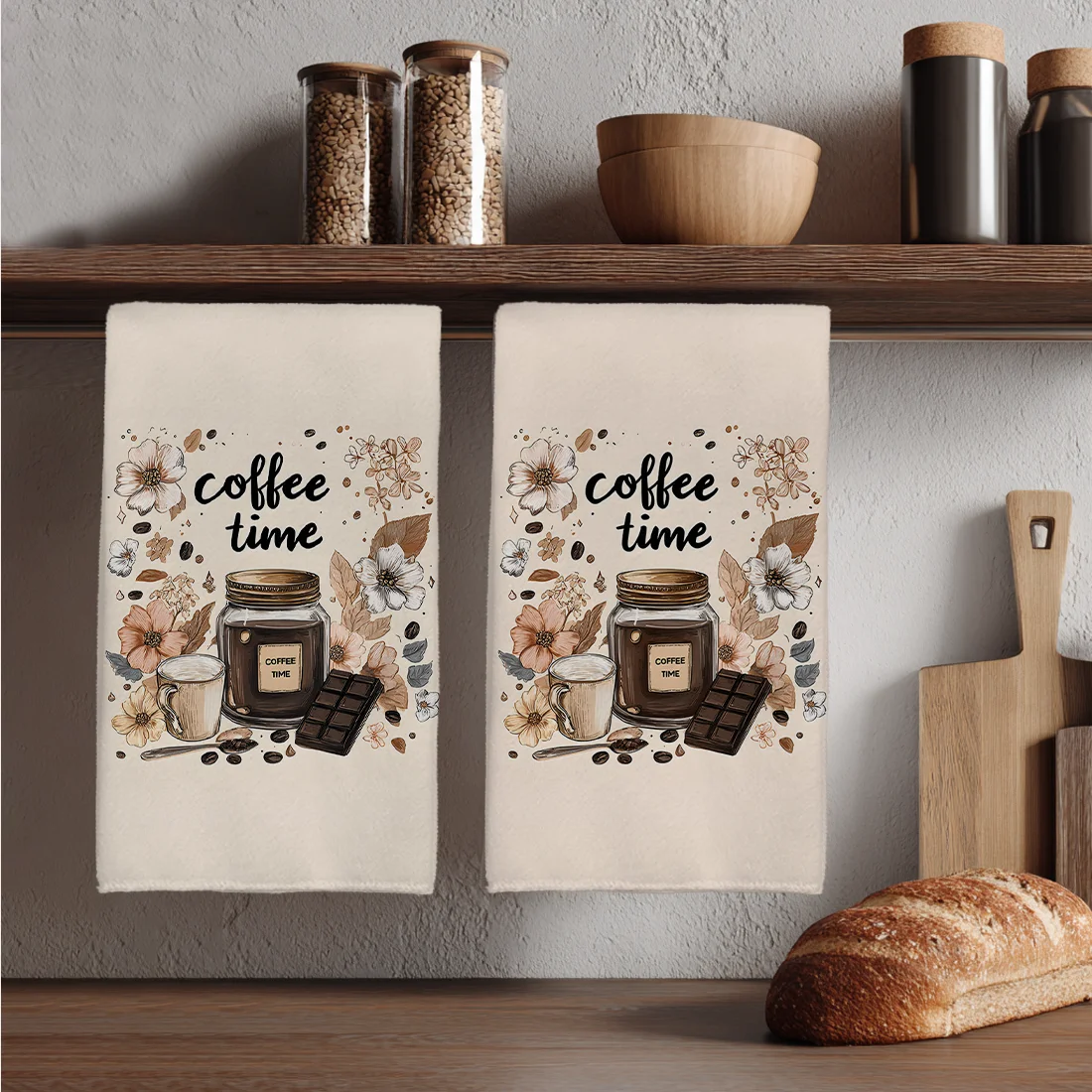 2 قطعة فنجان القهوة خمر الشوكولاته بار منشفة المطبخ طبق الملابس عطلة للمطبخ منشفة الديكور 40x60 سنتيمتر #1