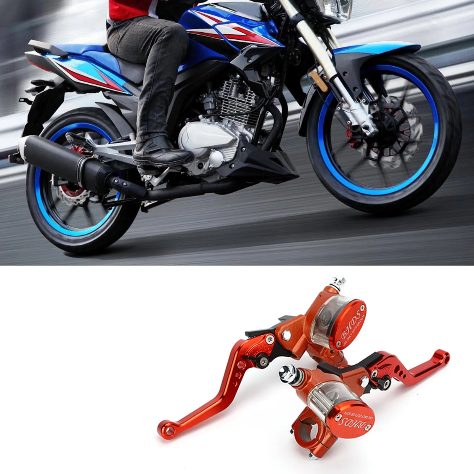 

Пара рычагов тормозной муфты, универсальный главный цилиндр мотоцикла, резервуар, гидравлический насос, ручной тормоз 22 мм, подходит для HONDA