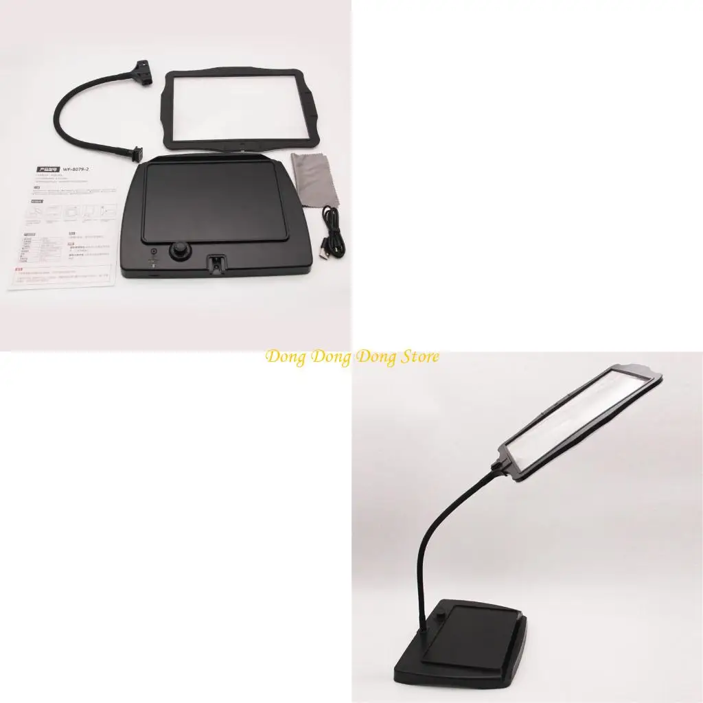 

LED illuminates Magnifier Easy Carry Magnifie for Students senior & Hobbyists