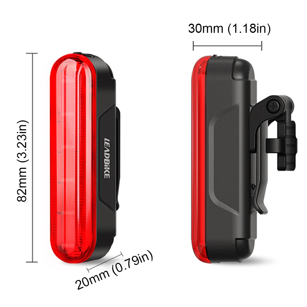 Bike Tail Light Smart Rechargeable LED Laser Riding Double Bracket Bike Rear Night Light with Brake Sensor Safety Warning Light