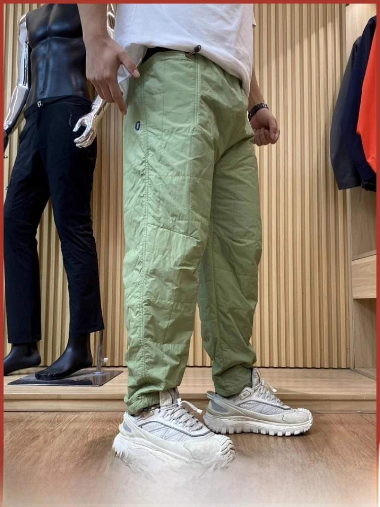 

Heavyweight Outdoor Cotton Pants Men's Winter Sports Casual Trousers Warm Filled Youth Faion Straight Leg Long Pants