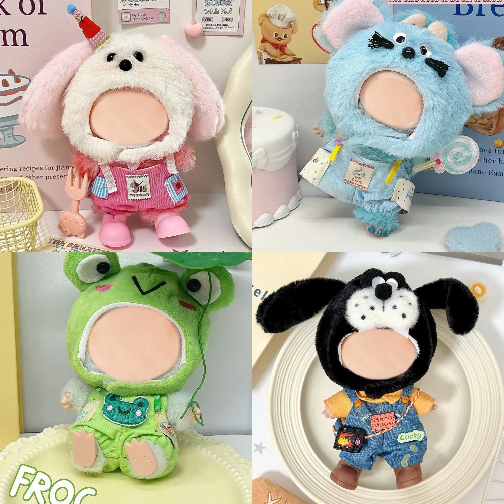Puppenkleidung, Puppenkleidung der Welpen- und Froschserie, 17-cm-Puppenanhängerzubehör mit Blindbox