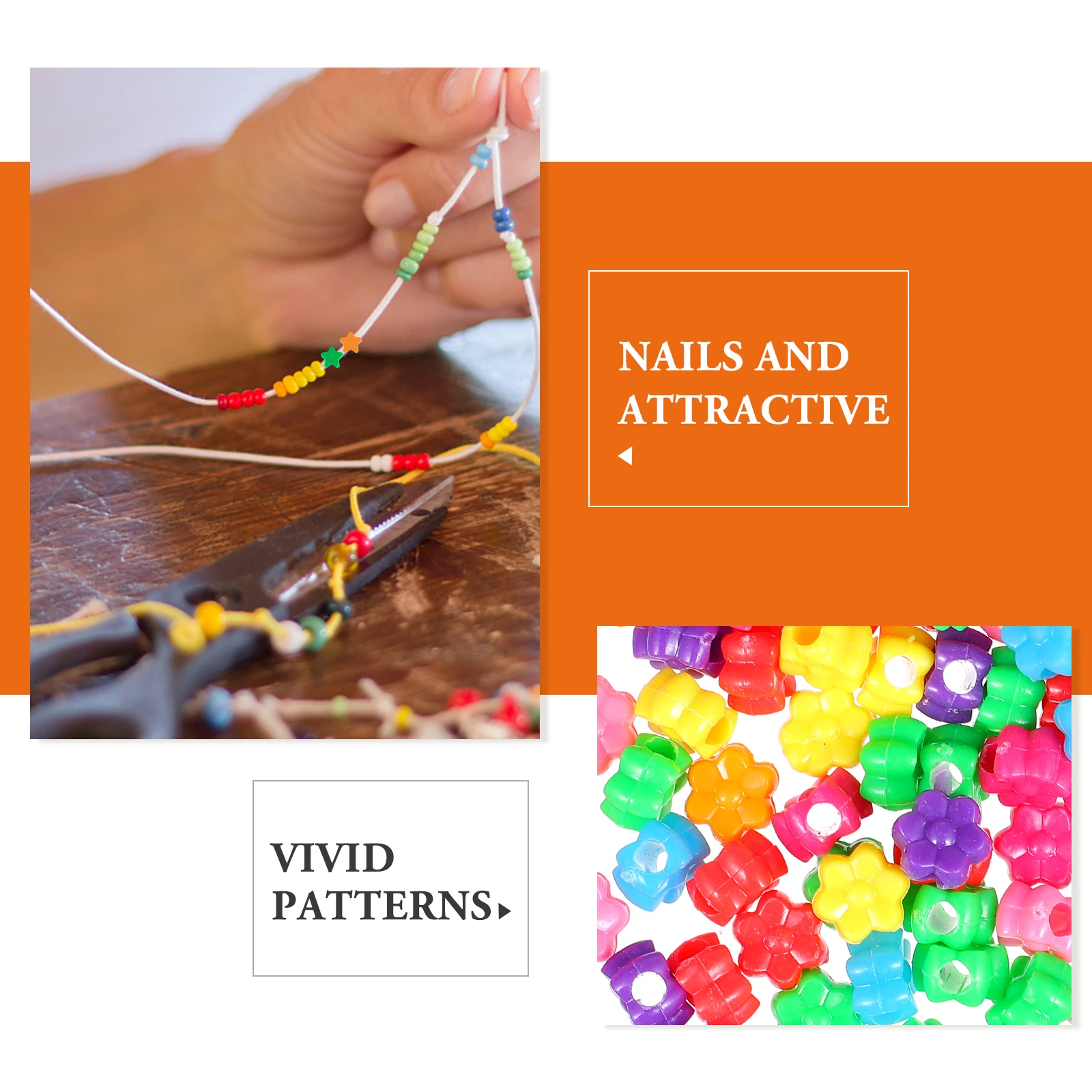 

Colorful Bead Loose Plastic Diy Craft Beads Loose Beads DIY Craft Assorted Large Hole Jewelry Making Accessories
