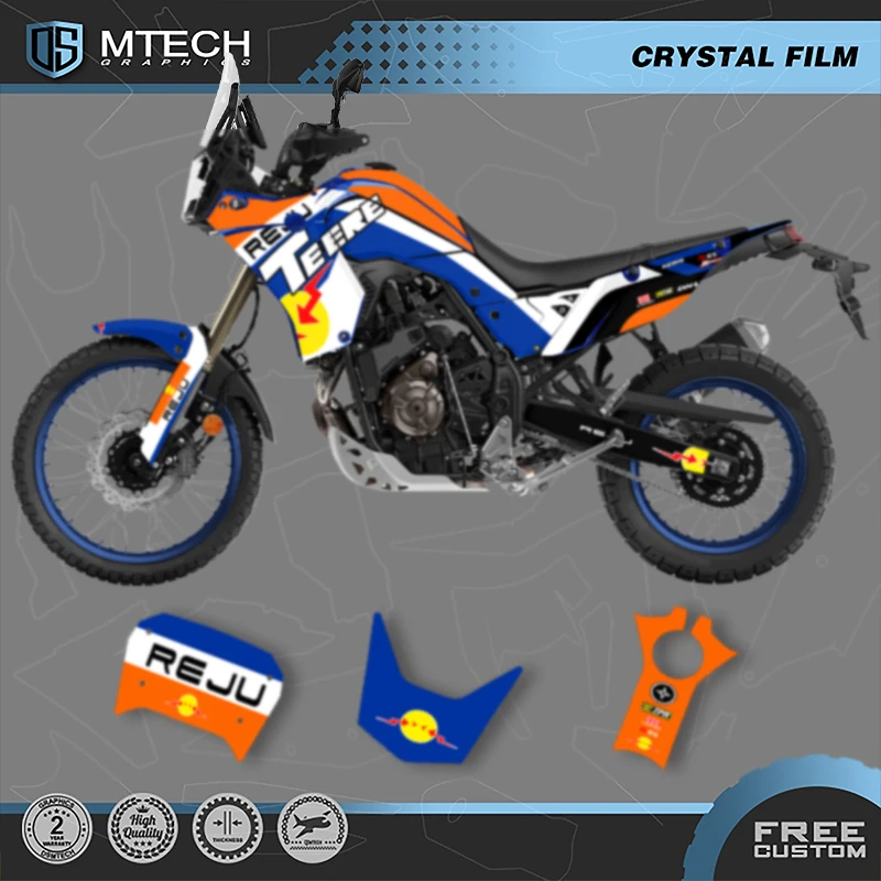 DSMTECH Custom Motorcycle Graphics Enduro Decals Stickers Kits For YAMAHA TENERE T700 2018 2019 2020 2021 2022 2023 003