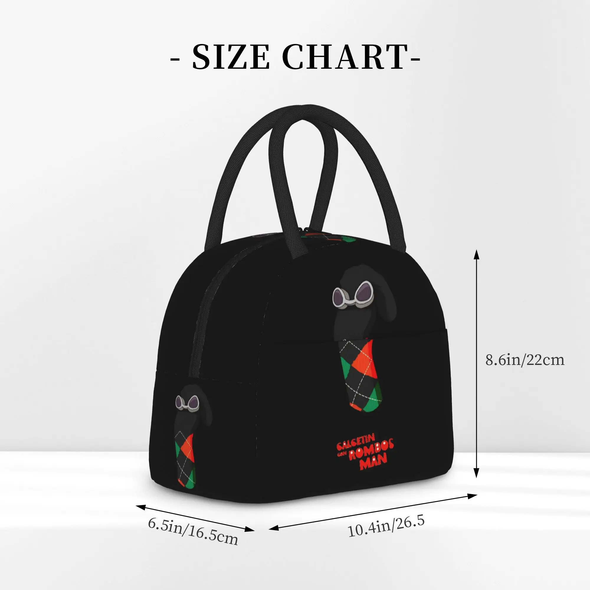 Insulated Lunch Tote Bag 31 Sock Calcetin Con Rombos Man Y2K Mins Cartoon Cooler Thermal Lunch Storage Food Box Handle Outdoor