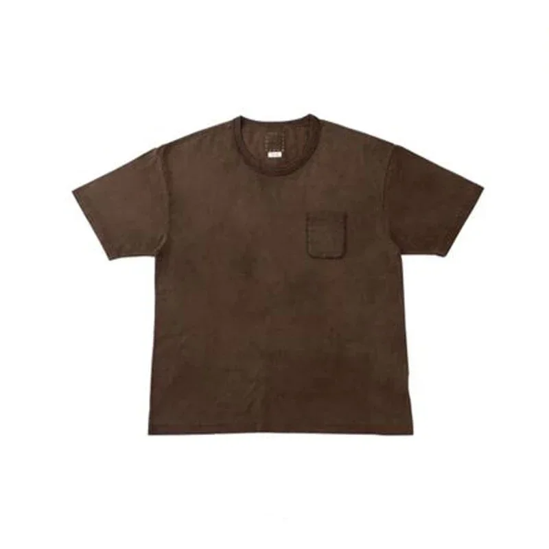 

VISVIM FIL 17SS JUMBO TEE first generation mud-dyed short-sleeved T-shirt Japanese trend Nakamura summer pocket T