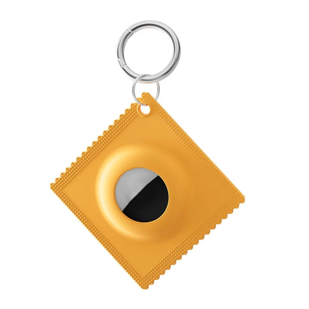

Soft Silicone Protective Case Ultra-thin Mini Cover Shell Creative Tracker Keychain for Apple AirTag Tracker Accessories