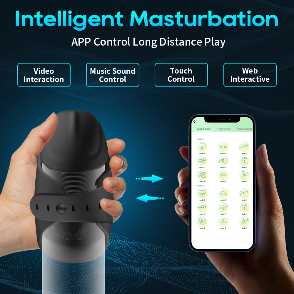 Bluetooth Penis Vibrator for Men Penis Delay Trainer Sex Machine Glans Massager Male Masturbator Sex Toys for Men Adult Goods - Image 2