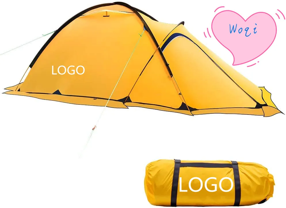 hiking double layer winter outdoor camping tent with vestibule