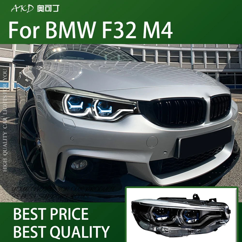 

Car For BMW 4 Series F32 M4 2012-2019 Headlights DRL Hella LED Bi Xenon Bulb Car Accessory 425i 428i 430i 435i Signal