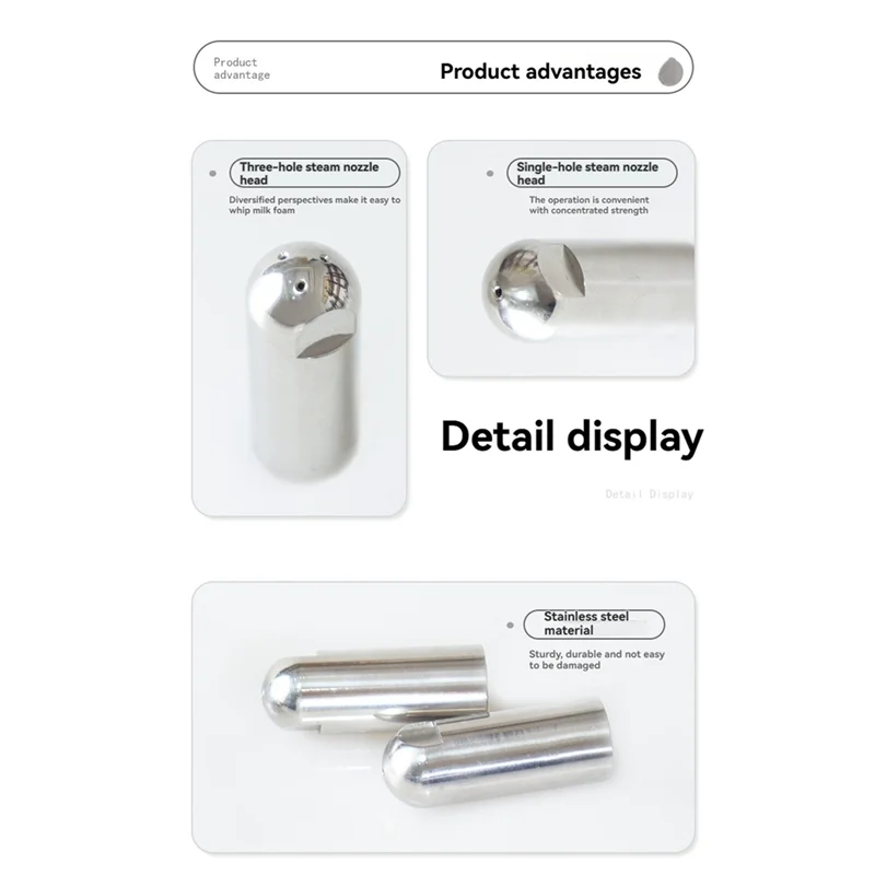 Varinha de vapor durável para delonghi 9 séries ec9555/ec9455/ec9885 bico de máquina de café máquina de café expresso peça de ponta de varinha de vapor