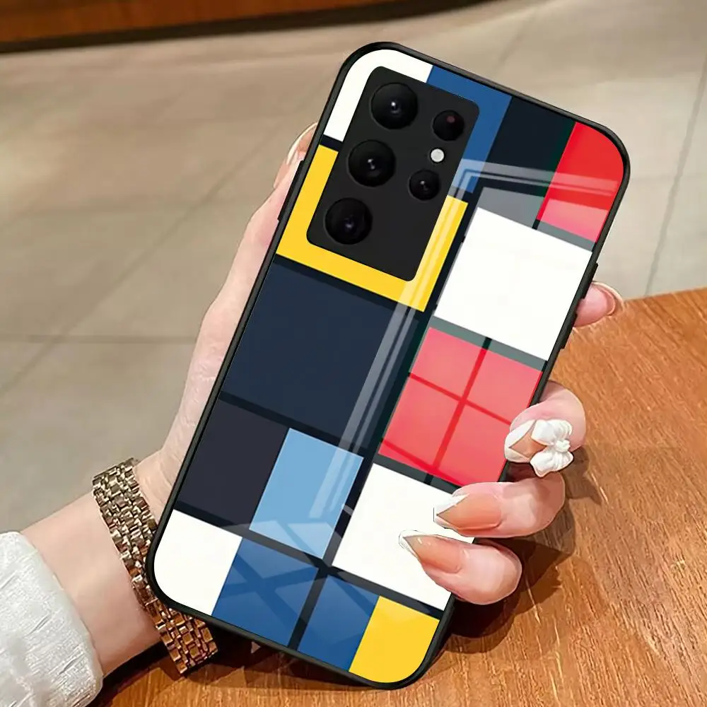 Bauhaus Phone Case For Samsung S26 S25 Edge S24 S23 S22 Ultra Plus Fe A57 A37 A17 A27 5G Glass Cover