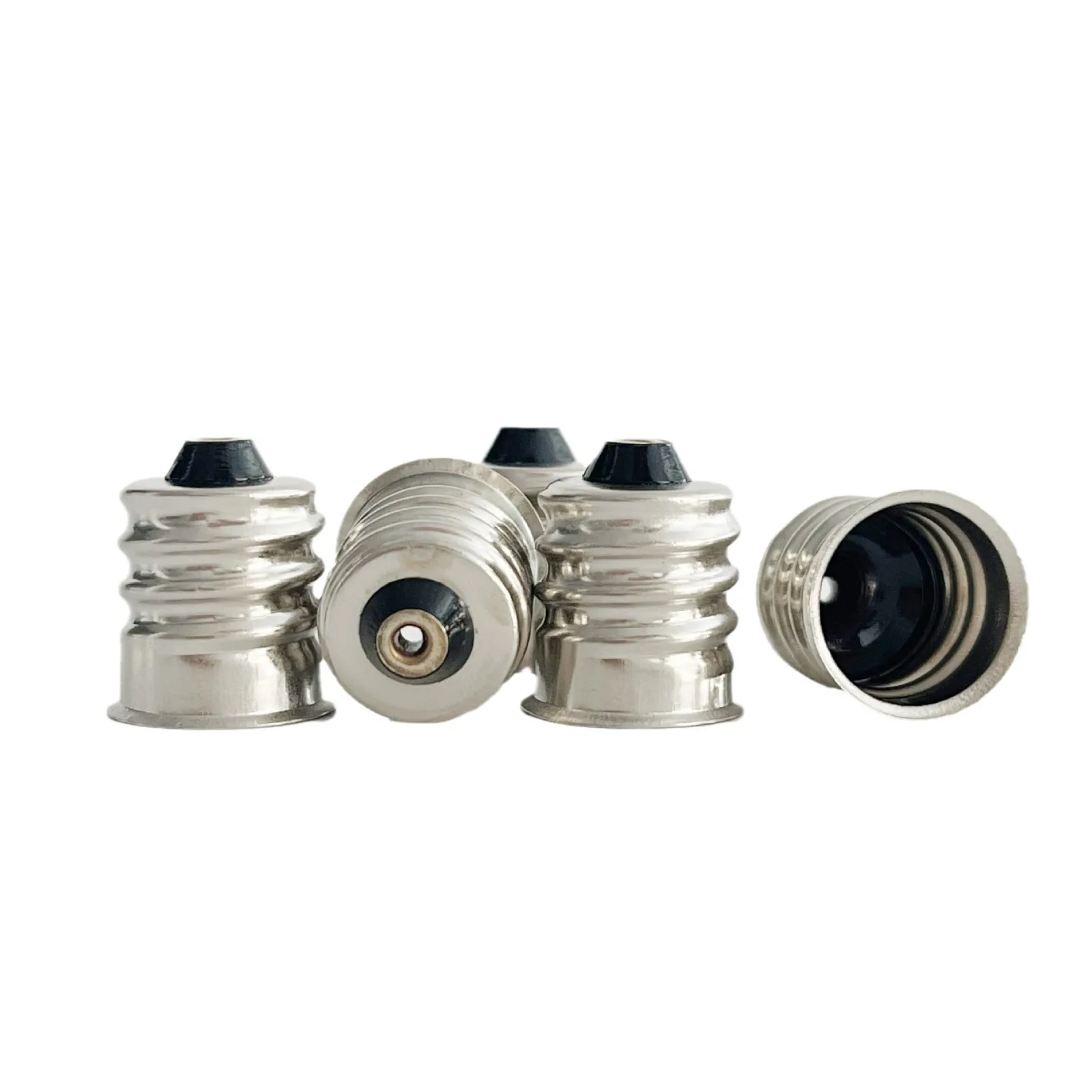 

E12 lamp cap screw socket copper-nickel-plated and soldered lamp cap and lamp base accessories