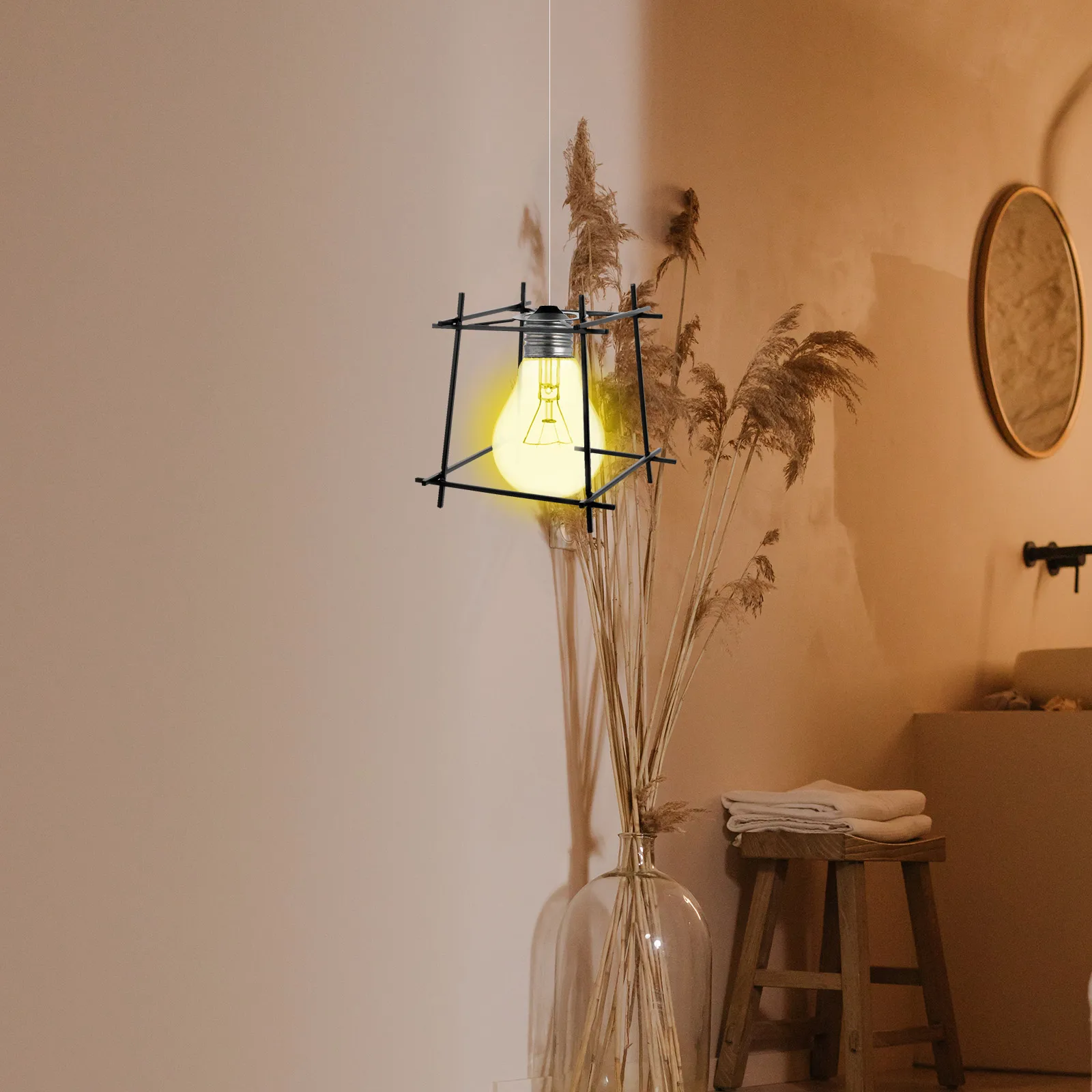 

Iron Wire Lampshade Metal Light Shade Cover Hollow Out Pendant Light Shades for Table Lamps Restaurant Bar Passage Lighting