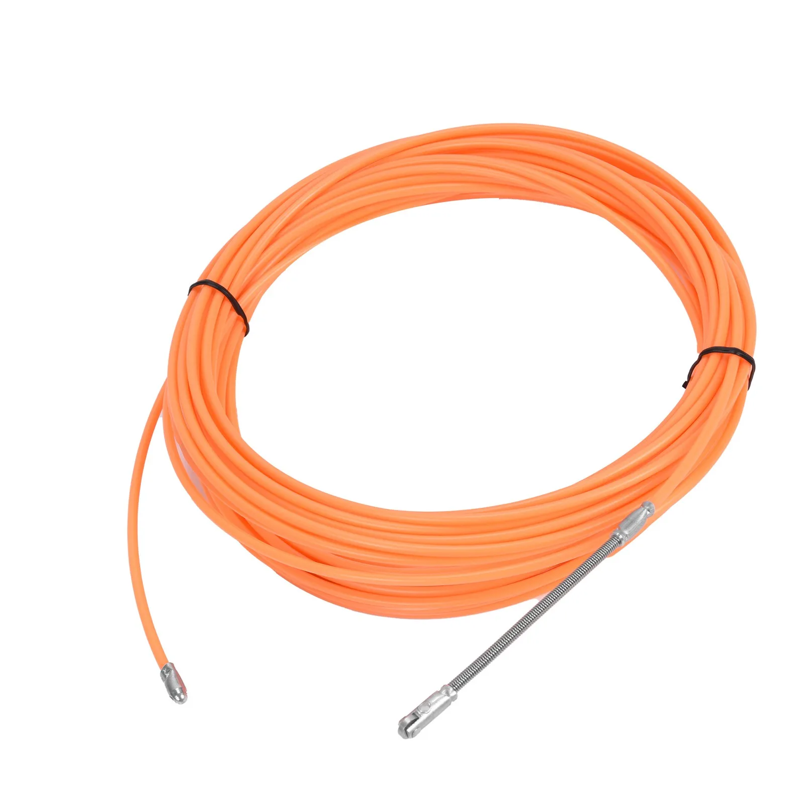20 M/65.6ft ผ่าน Wall Wire Threader Wire PULLER Threading เครื่องมือสาย Fastener Wire PULLER สีส้มสาย Fastener Wire PULLER