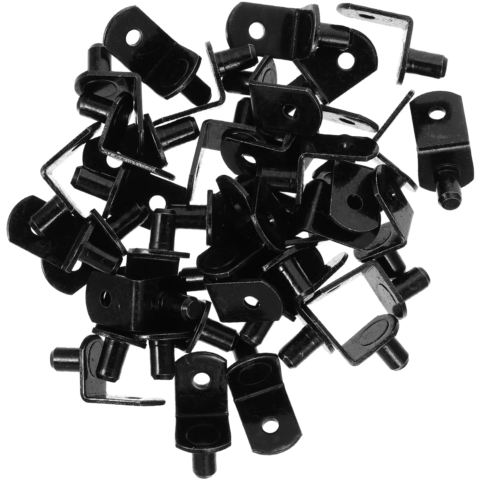 

40pcs Shelf Brackets L-Shaped Metal Shelf Pegs For Kitchen Cabinet Bookshelf Closet Shelving Support Cold Rolled Steel Clips