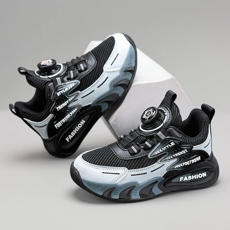 Leichte, atmungsaktive Kinder-Freizeitschuhe für Jungen im Alter von 5–16 Jahren, Sport, Laufen, rutschfest, bequem, flach, für den Außenbereich – Detail 5