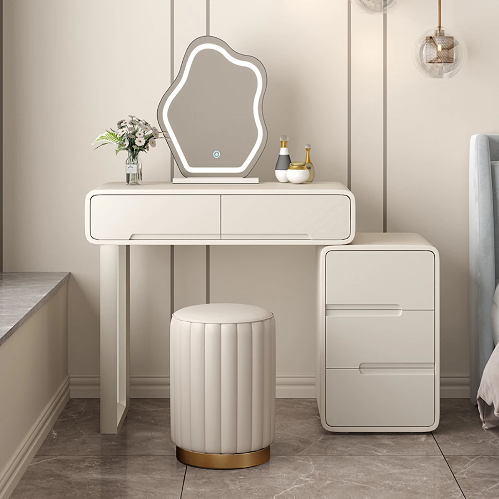 

Decoration Makeup Vanity Table Modern Storage Modern Vanity Table Luxury Coiffeuse Avec Miroir Et Tabouret Bedroom Furniture