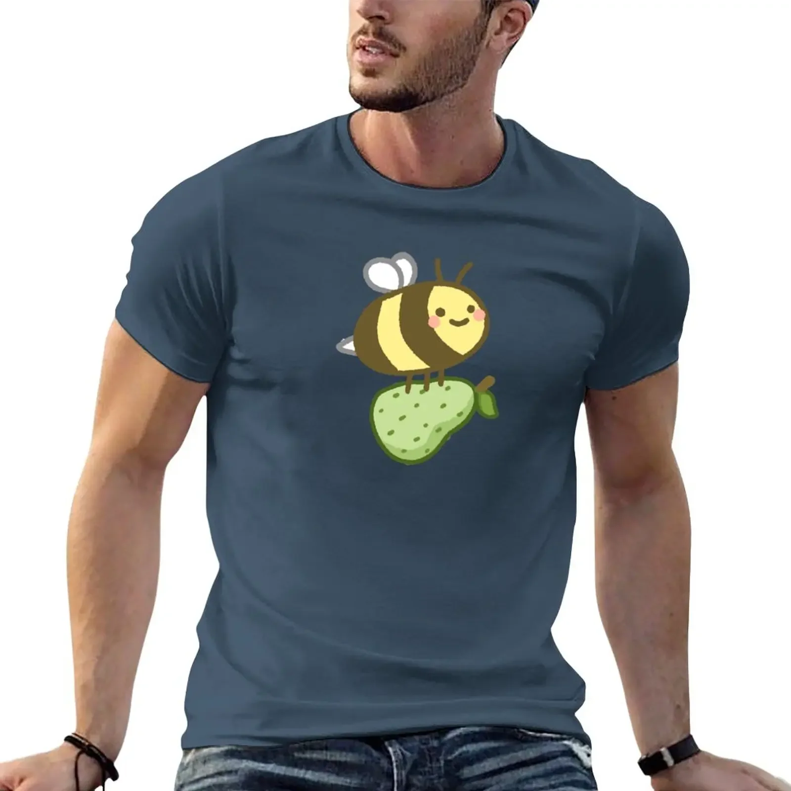 pear bee T-Shirt shirts graphic tees summer top oversizeds t shirt men