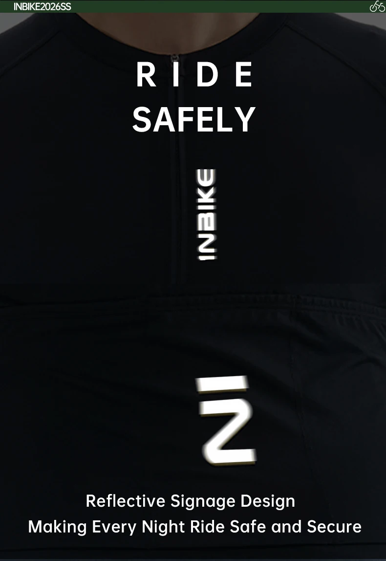 INBIKE Herren-Radtrikot Langarm Atmungsaktives Netzgewebe Schnelle Wärmeableitung Sport-Shirt Rennrad-Bekleidung für Männer – Detail 7