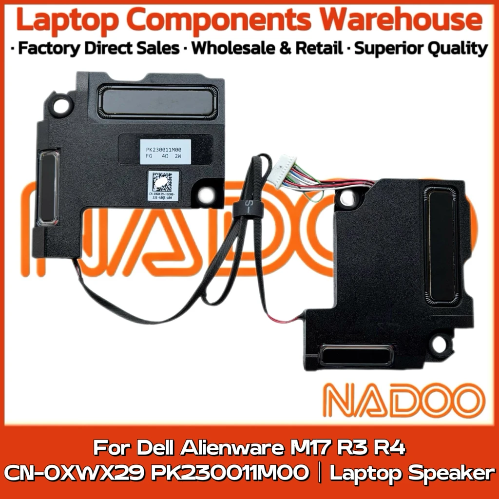 

New Original Laptop Notebook Audio Speaker For Dell Alienware M17 R3 R4 built-in speaker horn audio CN-0XWX29 PK230011M00