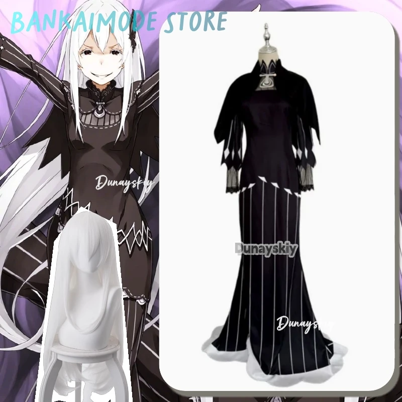 

Начинающая жизнь в другом мире Эхидна Косплей Костюм Косплей Аниме Костюм Эхидена Женское платье Плащ Хэллоуин