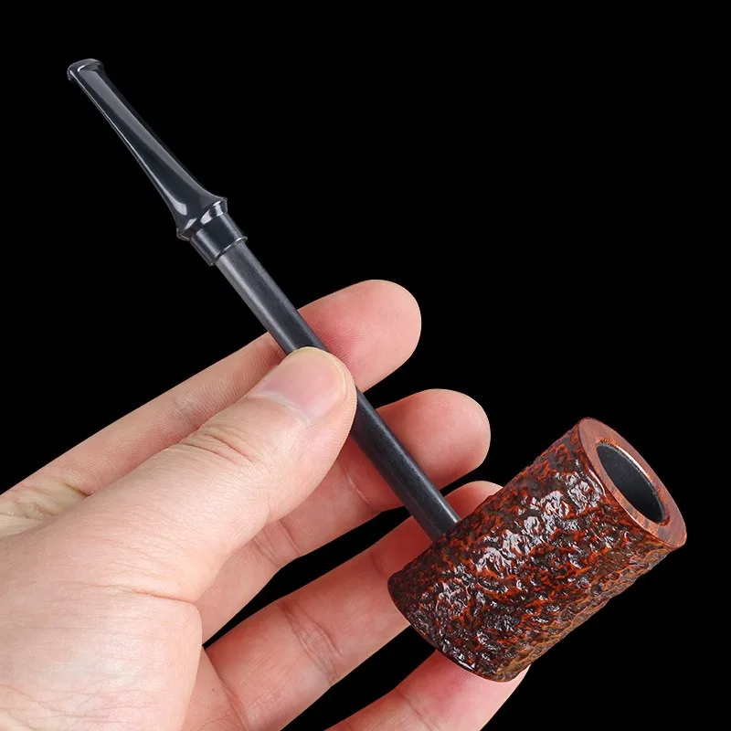 Popeye Stonewood Pipe Large Tobacco Bucket Dry Pipe Straight Flat Bottom Portable Bucket Detachable Pipe