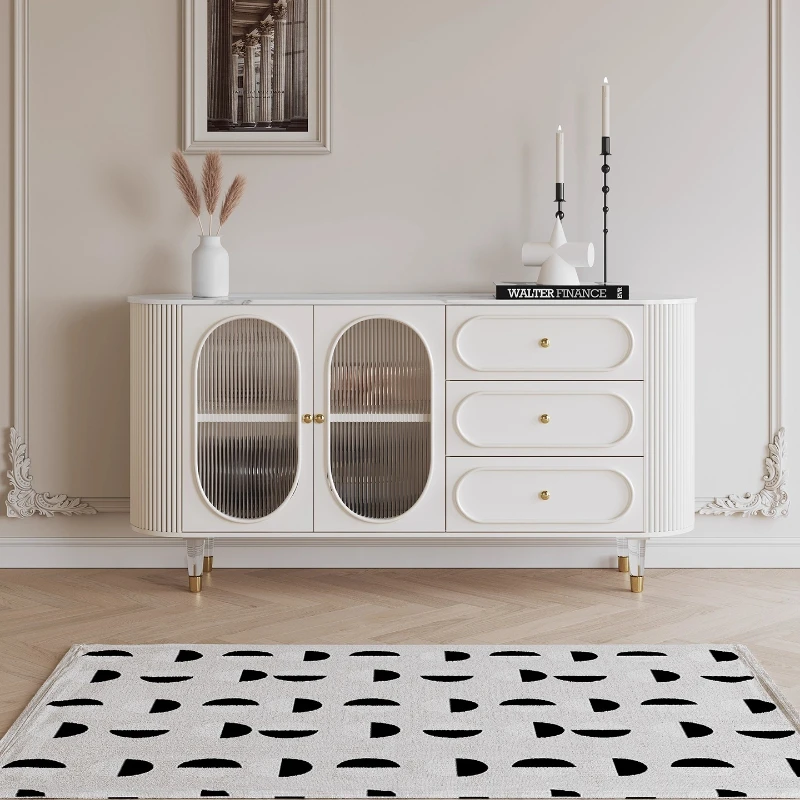 

French Cabinet Modern Cabinet Living Room Display Sideboard Home Kitchen Luxury Showcase Storage Locker Exterior Furniture