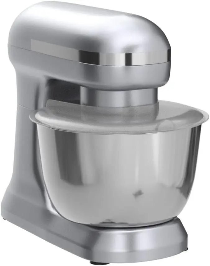 خلاط خلاط المطبخ ريترو فضي 4.5 لتر للخبز والطهي الأجهزة المنزلية