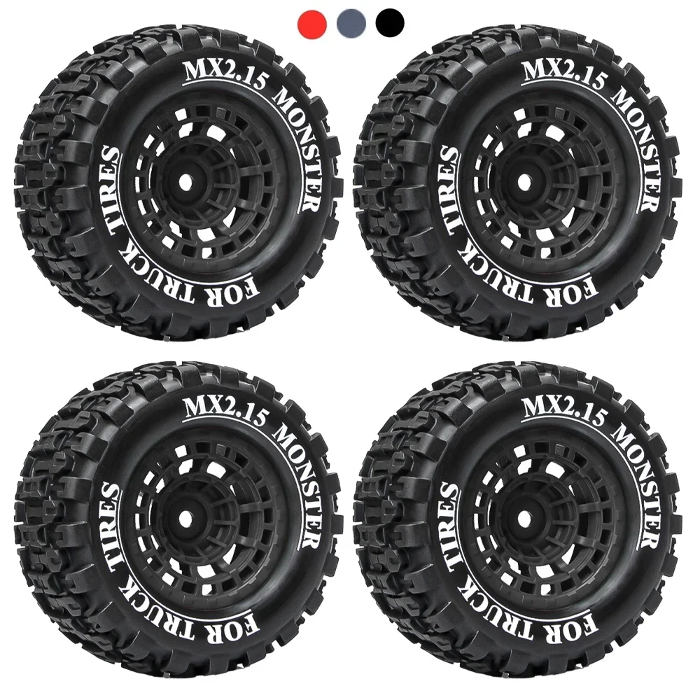 

Universal 4PCS 12mm Hex Rubber Tire Set for 1/14 1/16 1/18 Scale Off-Road Trucks Traxxas mini XRT WLtoys MJX SCY HPX Losi LMT