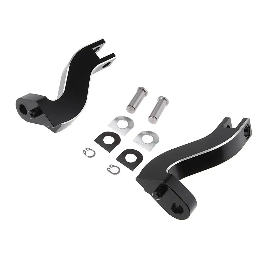Passenger Foot Peg Bracket Rear Rest Metal Foot Peg Bracket Kit for 1993 UP Touring Road Glide Replacement