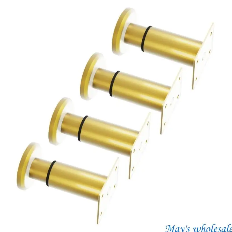 Multipurpose Gold Furniture Legs Extendable & Stable Support Adjustable Support Legs Simple Installs for Bed & Desks 448A