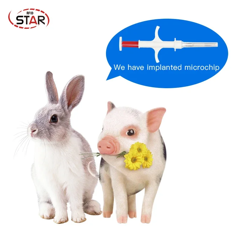 ペット用マイクロチップシリンジ,動物用注射器,獣医用,牛ID追跡用,2x12mm, 60個,FDX-B