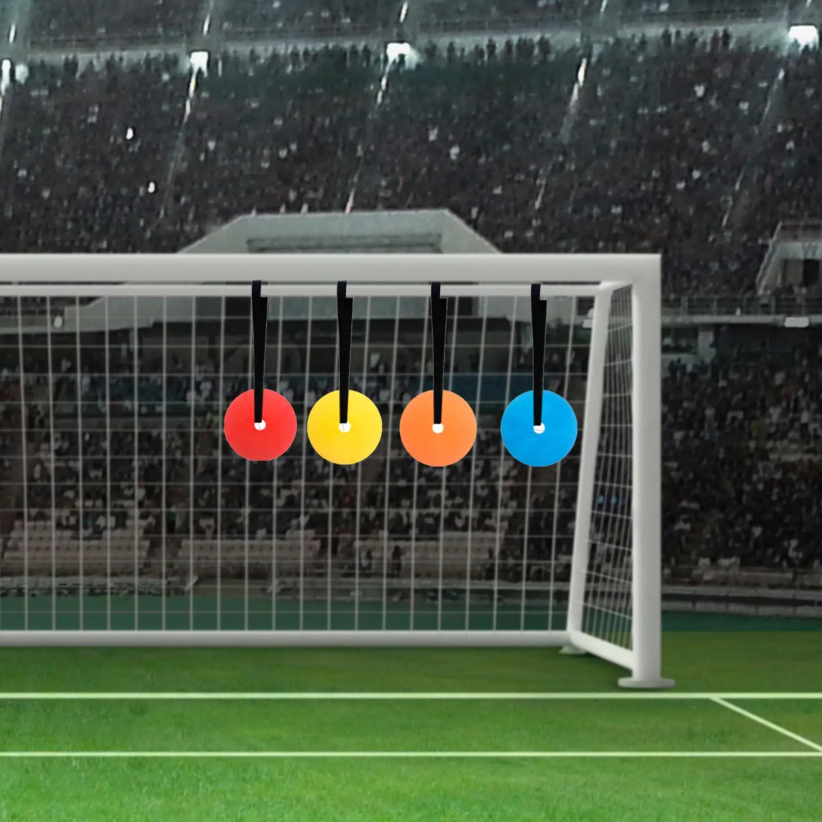 

4 Pieces Soccer Target Discs Football Trainer Equipment for Improving Accuracy Soccer Training Supplies Football Training Discs