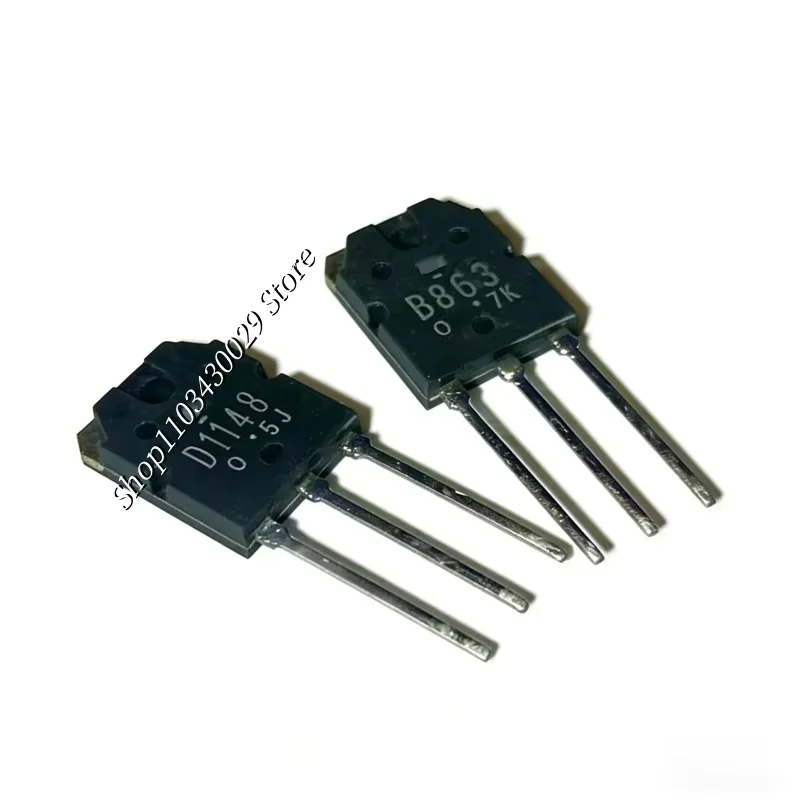 5Pairs(10PCS) Refurbished original 2SD1148 D1148 + 2SB863 B863 TO-3P 10A 140V PNP + NPN
