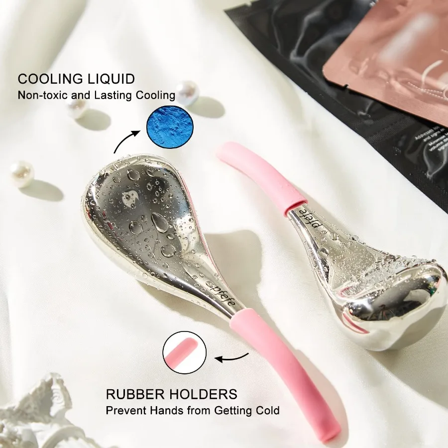 Cryo Sticks العناية ببشرة الوجه كرات الثلج للنساء الوجه عيون الفولاذ المقاوم للصدأ أدوات تجميل الوجه للفتيات السيدات أدوات التجميل