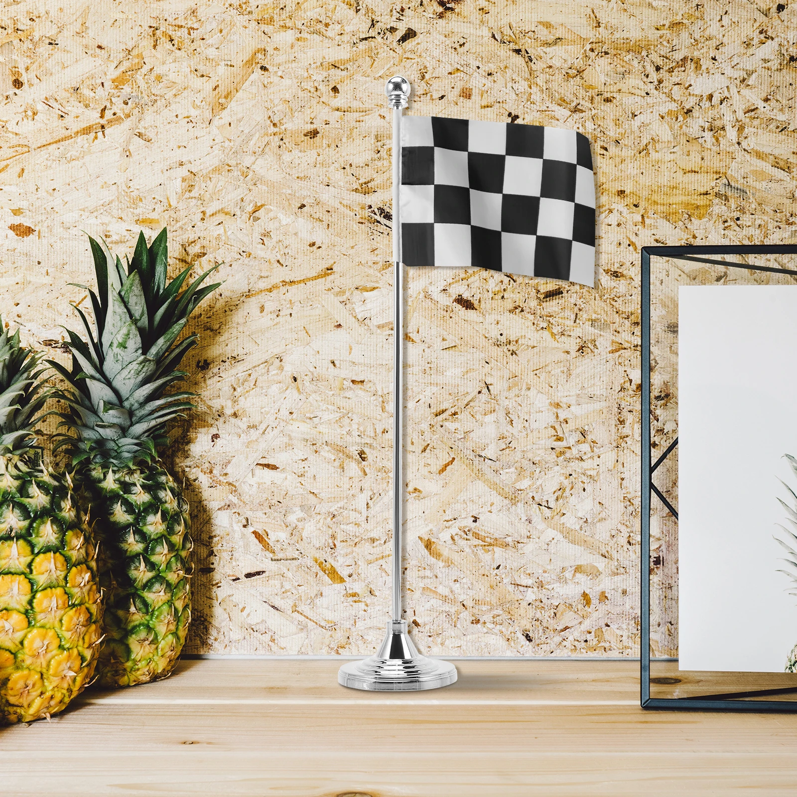 Metal Flag Stand Silver Single Rod for Desk Meeting Room Decor Household Office Accessory Stable Base Wear Resistant - Image 5