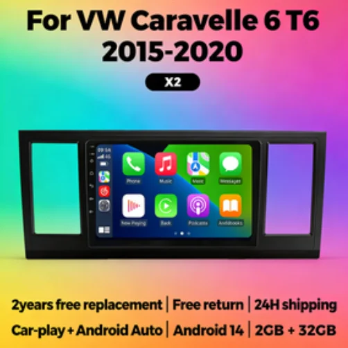 

Автомагнитола MEKEDE Android 15, 2 DIN, GPS-навигация, Carplay для VW Volkswagen Caravelle 6 T6 2015-2020