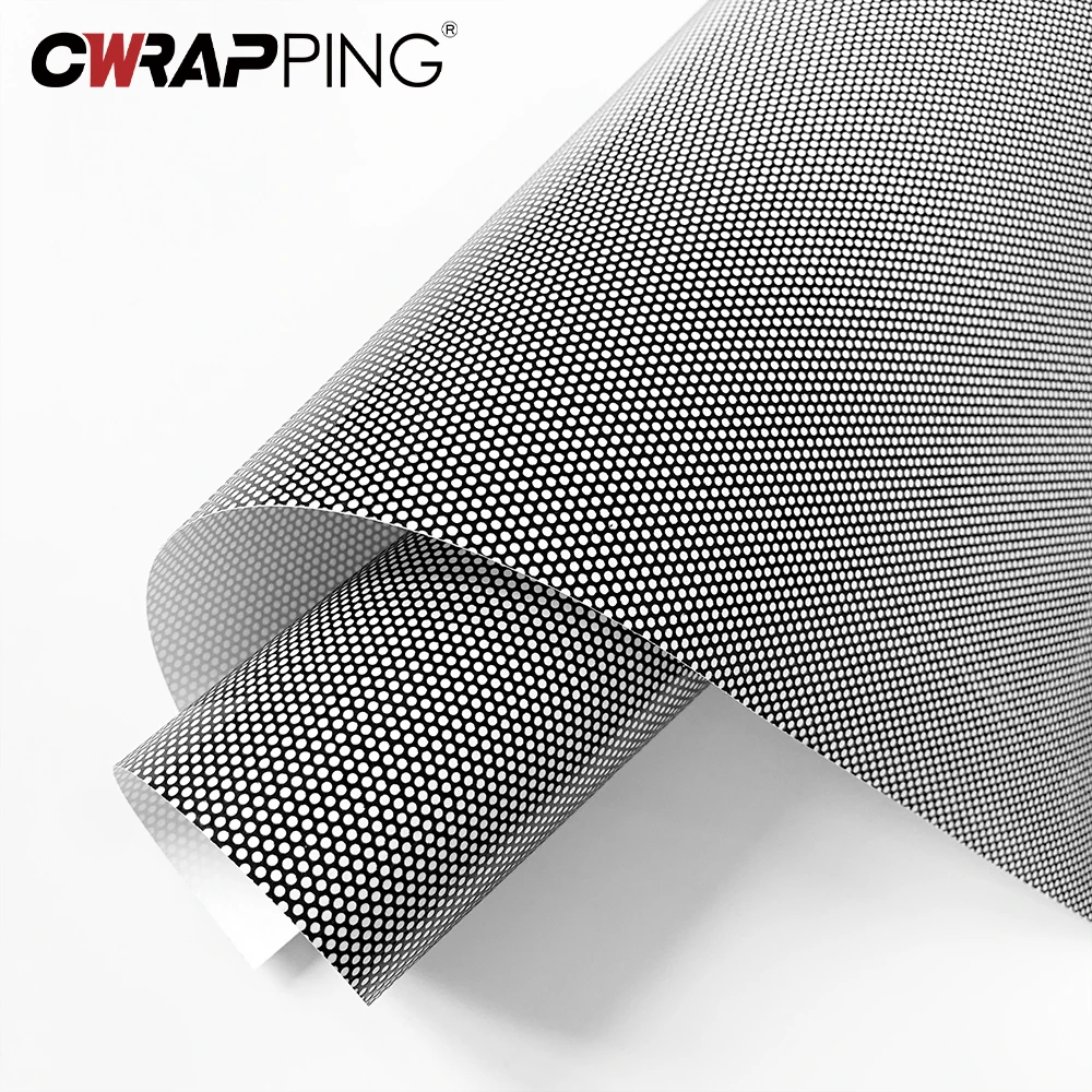 Tinting Perforated Mesh Films Automobile Film Tint Perforated Light Headlight Wrap Sticker Adhesive Front Rear Headlight Light