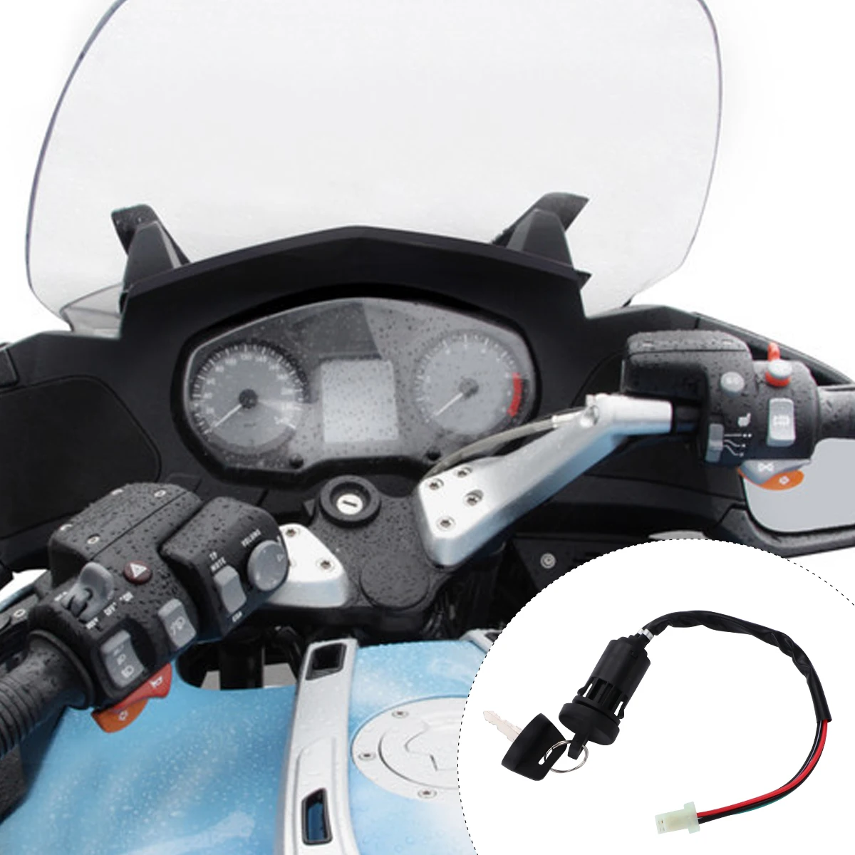 

Motorcycle Engine Start Ignition Lock Starter Switch Plug Play Dirt Bike Atv Scooter Heavy Duty Ignition Cylinder Starter