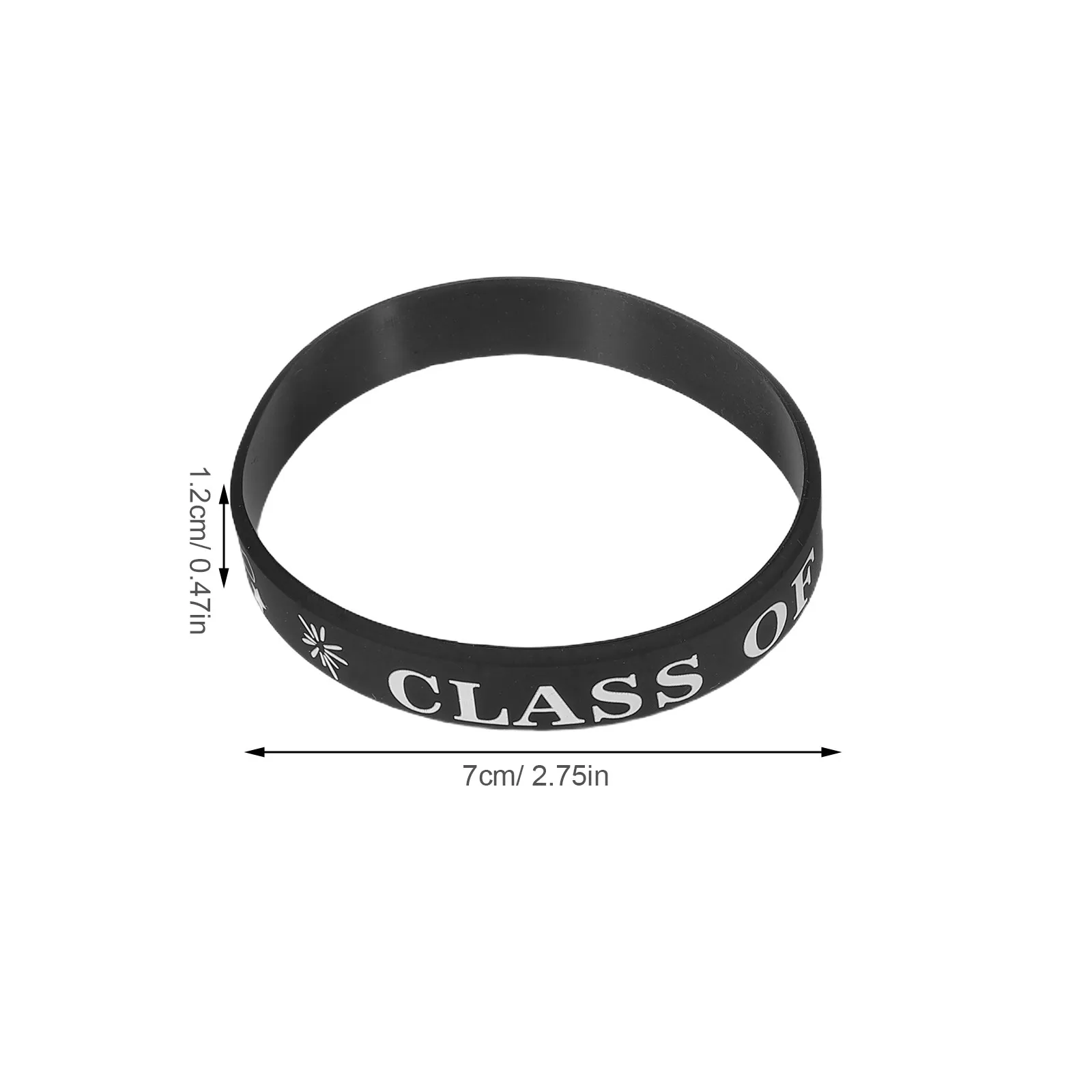 50 Pcs Bracelet Congrats Grad Silicone Bracelets Graduate Graduation Favors Goodie Bags Stuffers Class of 2026 Wristbands
