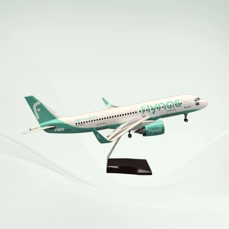 

Airplane toys for child 1:80 Scale 47cm A320neo Shatners Air Flynas Model Plane with Home Decor items for Aviation Enthusiasts