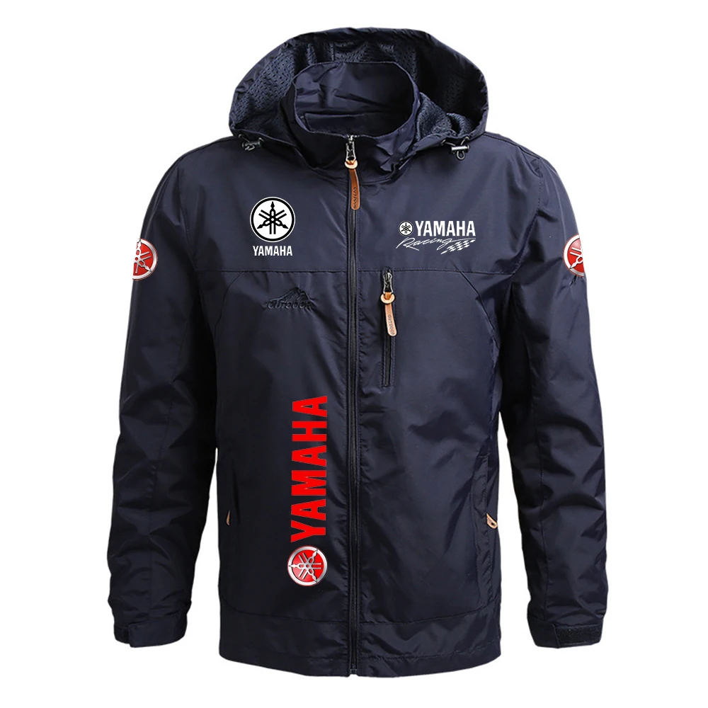 New Yamaha men's printed outdoor fashionable multi-colored warm windproof jacket for autumn and winter 2025