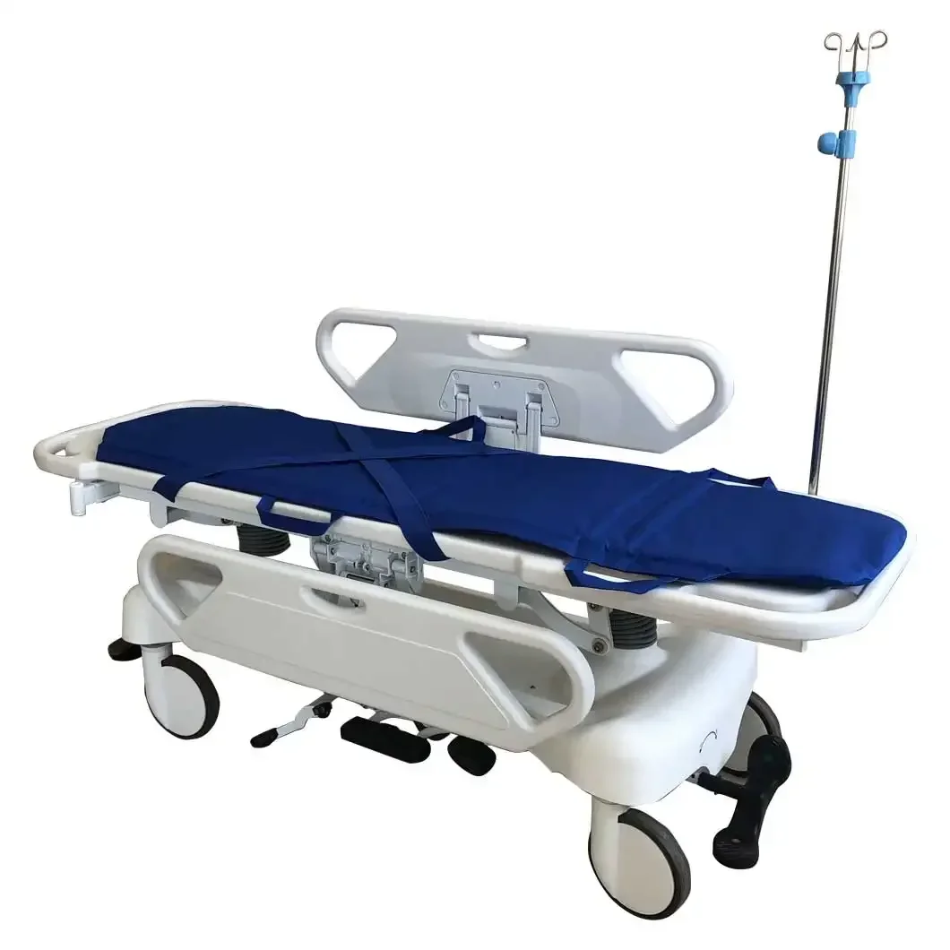 2025 Emergency Patient Transfer Trolley Metal And ABS Hospital Furniture Type For Medical Care Easy-to-Use