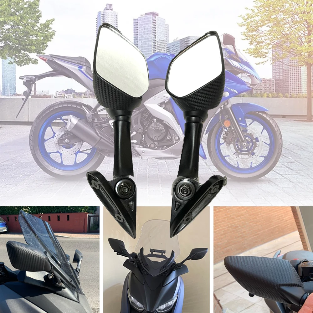 Motorcycle Rearview Mirror Rear View Mirrors For YAMAHA R3 R25 R15 2015-2017