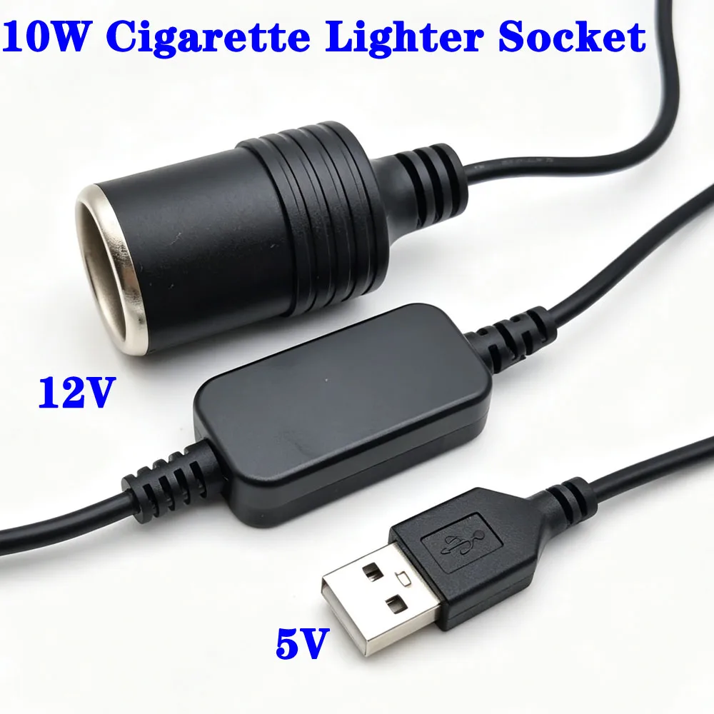 

1pcs 5V USB C Male to 12V For Car Cigarette Lighter Female Power Adapter Converter for Car Electronics Accessories