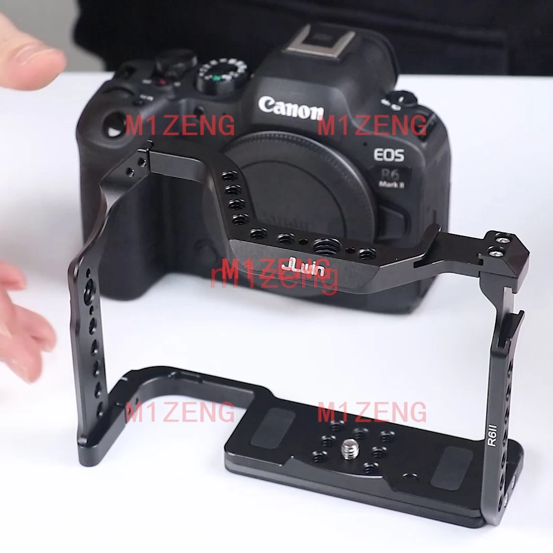 R6II alliage lapin cage plate-forme poignée Film bras support stabilisateur pour canon EOSR6II EOS R6 MarkII caméra vidéo led trépied