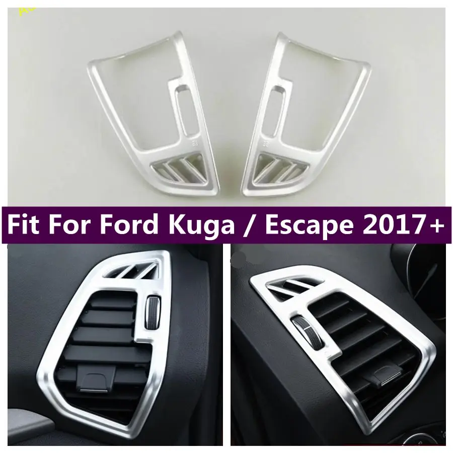 

Side Air Conditioning Outlet Vent Decoration Frame Cover Trim Fit For Ford Kuga / Escape 2017 - 2019 Interior Accessories