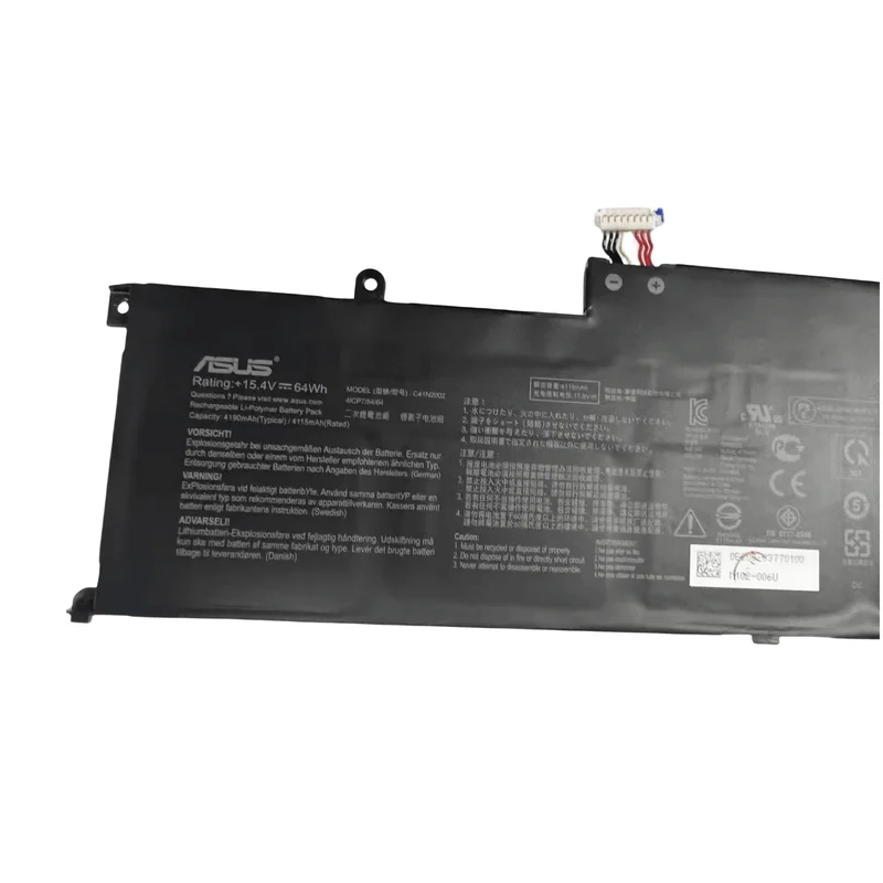 Authentic C41N2002 Battery Applicable to Asus ZenBook Pro 15 UX535 UX535L UX535LH UX535LI
