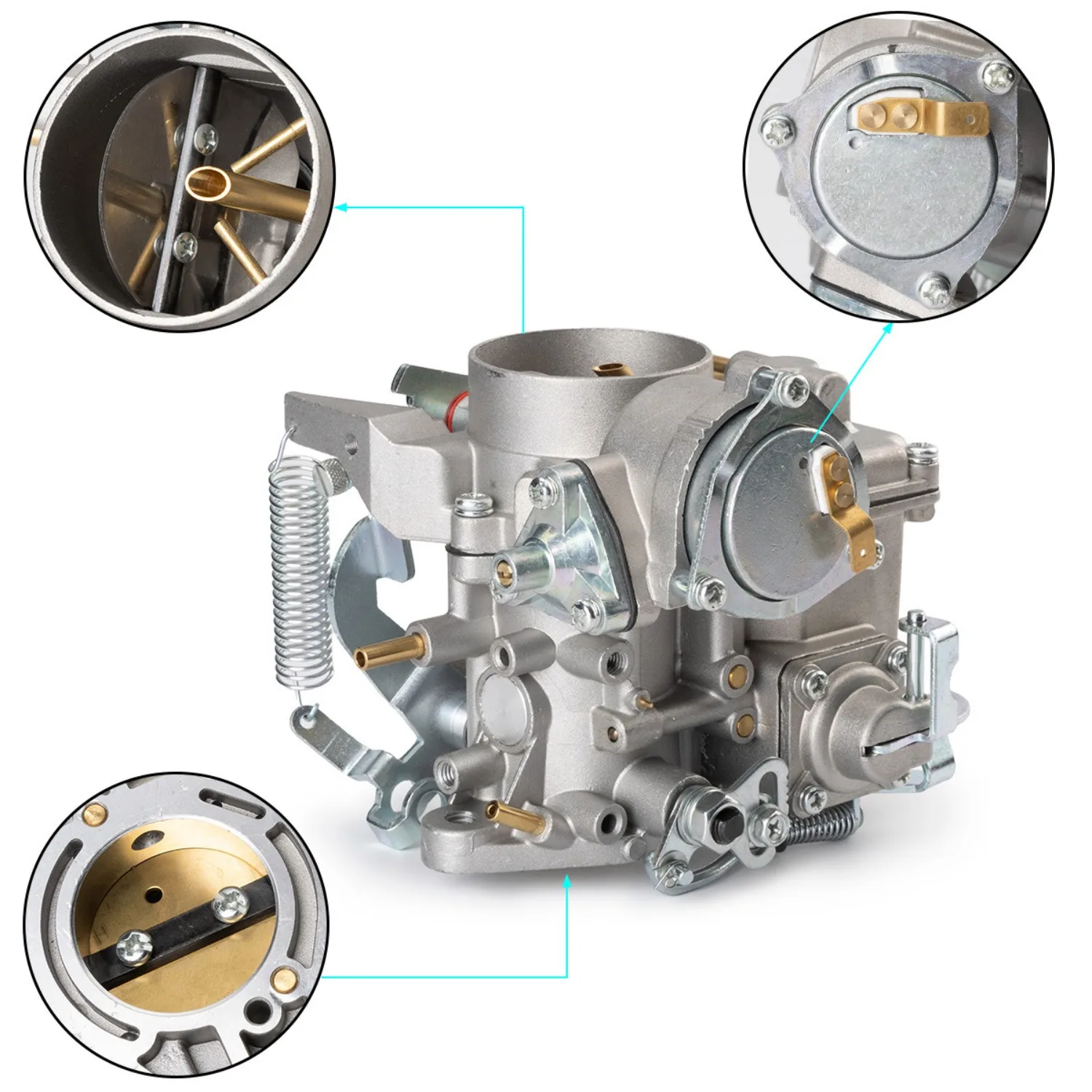 113129031K 34 Pict-3 Carburetor 113129031K 1971–1979 Dual-Throat 1600cc 12-Valve